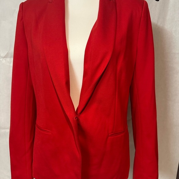 Tahari Bold Scarlet Blazer - Picture 4 of 12